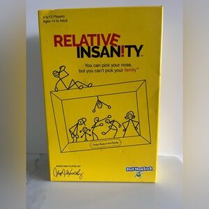 Relative Insanity party card game, featuring Jeff Foxworthy. New/Sealed*